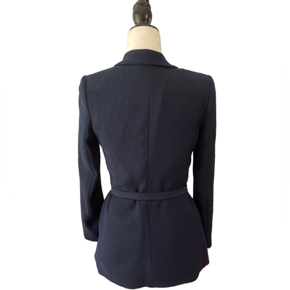 BA&SH Padova Belted Jacket Blazer Navy US size 4 - Picture 10 of 11
